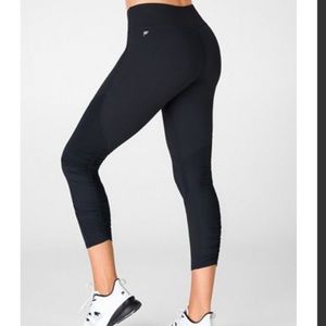 Fabletics, size M, Mid-Rise PureLuxe Ruched 7/8